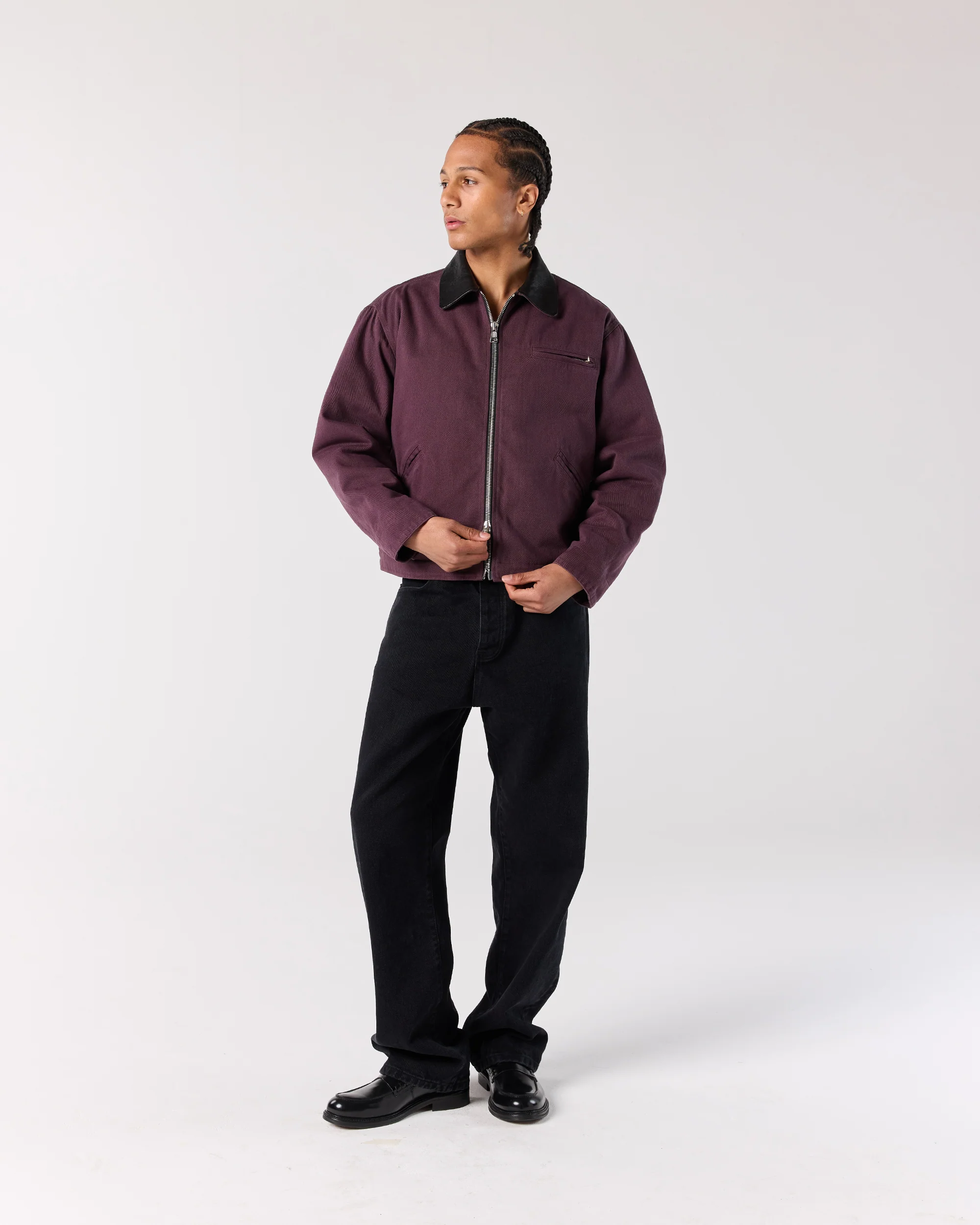 Work Jacket - Wine - Image 3